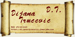 Dijana Trmčević vizit kartica